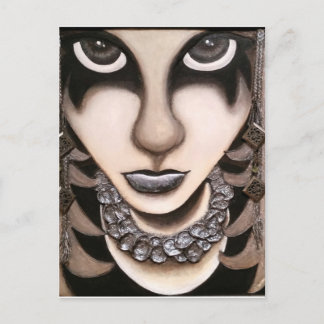 Emo Mädchen Postkarte