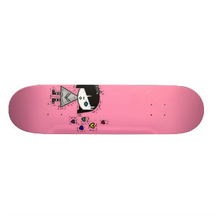 Emo-Mädchen Skateboard