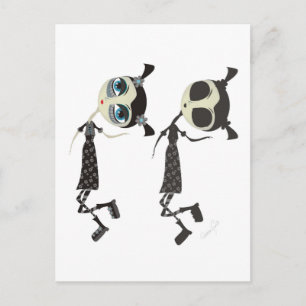 Emo Me und mein Emo Shadow Postkarte
