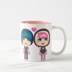 Emo Paare Zweifarbige Tasse
