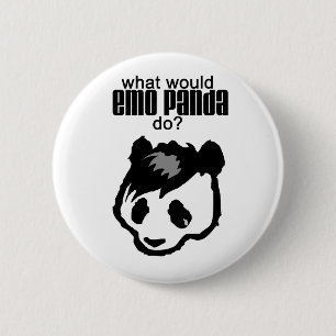 Emo Panda-Knopf Button