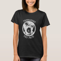 Emo Permanent Sad Face Stilvolles Design