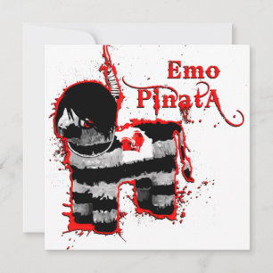 emo pinata einladung