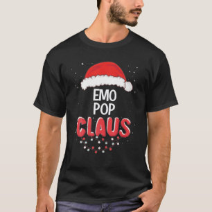 Emo Pop Santa Claus Christmas Matching Costume T-Shirt
