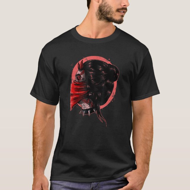 Emo Punk Demonic Girl T-Shirt (Vorderseite)