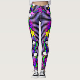 Emo Rainbow Cry Cloud Strichen Leggings