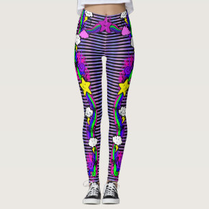 Emo Rainbow Cry Cloud Strichen Leggings