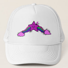 Emo Rainbow Star Trucker Hat Truckerkappe