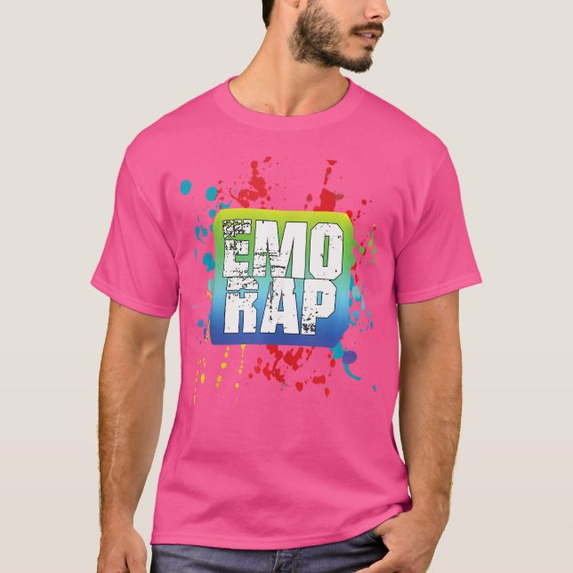 Emo Rap und Emo Hip Hop Spritzer Rapper T-Shirt (Vorderseite)