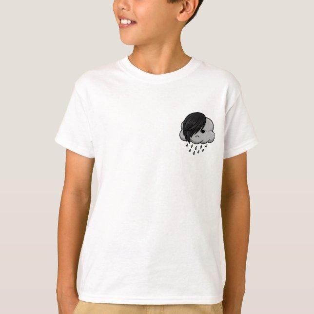 Emo-Regenwolken-Kinder T-Shirt (Vorderseite)