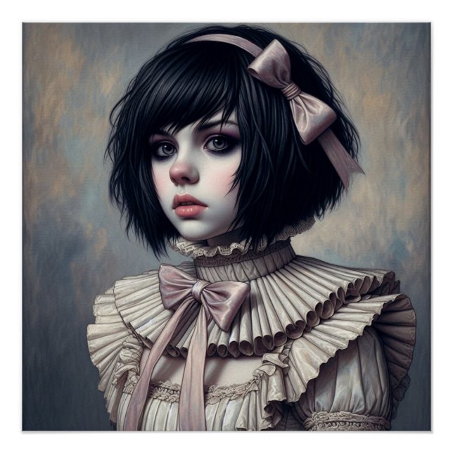 Emo Ribbons und Ruffles Poster (Vorderseite)