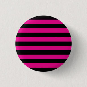 Emo rosa u. schwarze Streifen Button