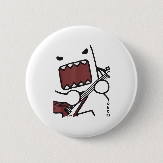 Emo Scence Guitar Domo Y2k Japanese  Button (Vorderseite)