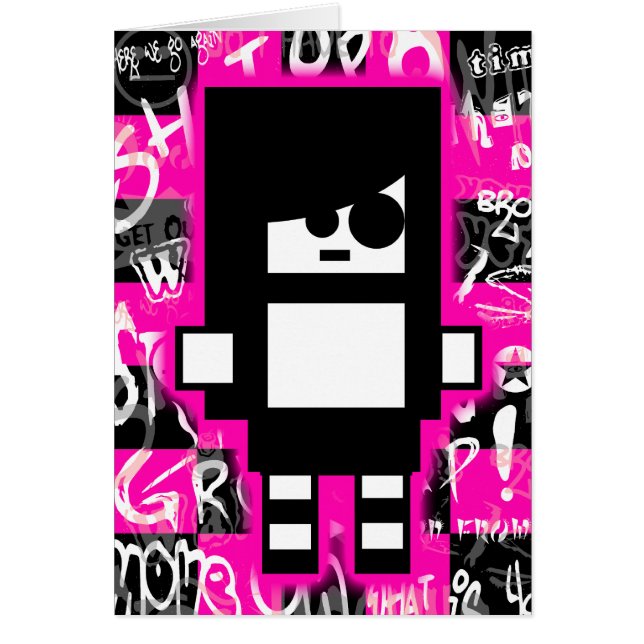 Emo Scene Girl Card (Vorne)