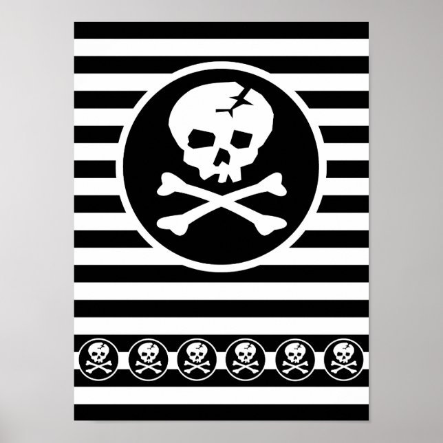 Emo Skull Patch Poster (Vorne)