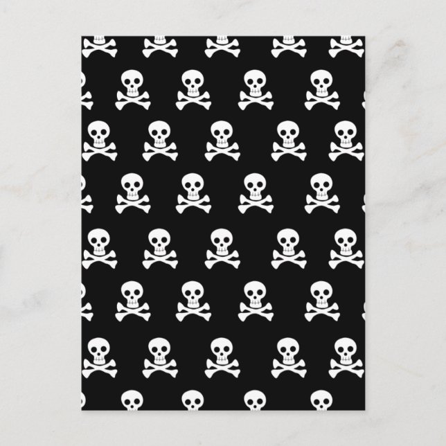 Emo Skulls - Emo Alternative Grunge Rock Punk Postkarte (Vorderseite)