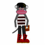 Emo Sock Monkey Cutout Skulptur Freistehende Fotoskulptur<br><div class="desc">Es tut dem Affen nicht leid,  dass er keine Liebe braucht. Nein,  er nimmt ihn heute Zuhause in Form einer niedlichen Socken Affen Ausschnitt-Skulptur. Es ist ein angenehmer Schlüsselanhänger und perfekt für jene Zeiten,  in denen man sich in seinem Zimmer festklemmt und ein paar wirklich traurige Musik hört.</div>