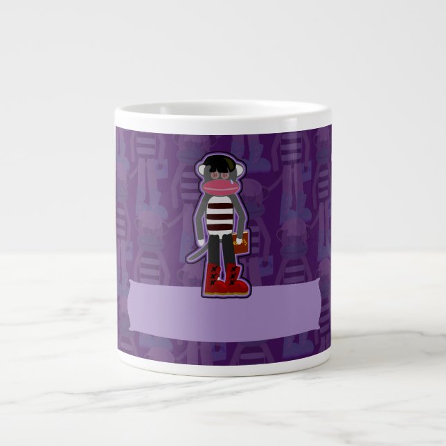 Emo Sockmonkey Jumbo-Tasse (Vorderseite)