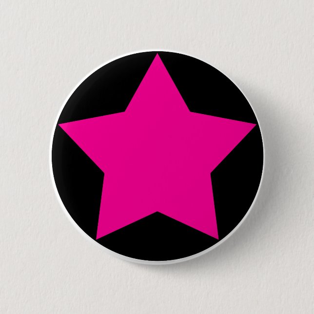 Emo Stern-Knopf (Rosa) Button (Vorderseite)