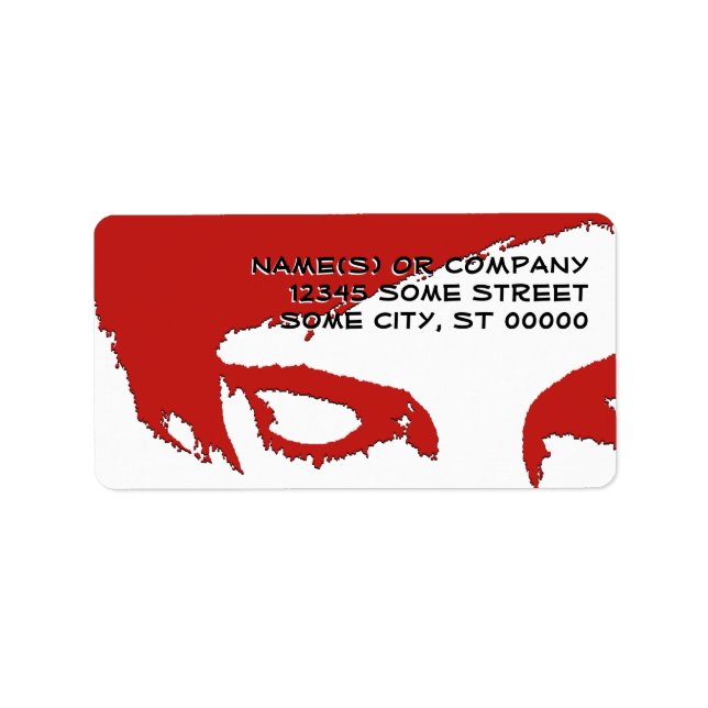 Emo-Stil Adressaufkleber (Vorne)