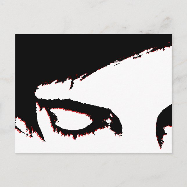 Emo-Stil Postkarte (Vorderseite)