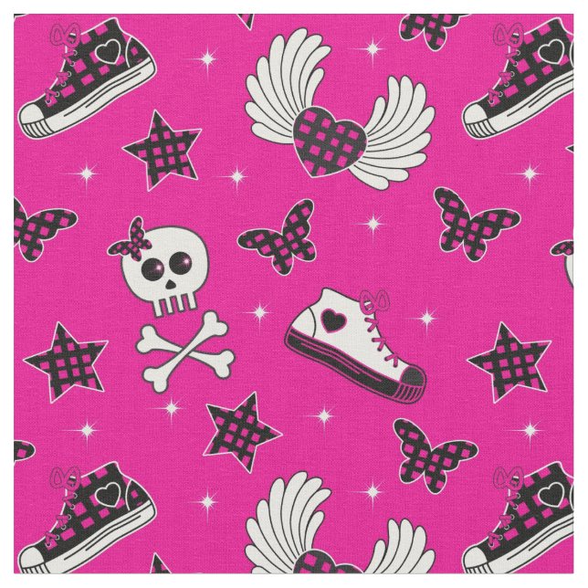 Emo Symbole Stoff (Nahaufnahme)