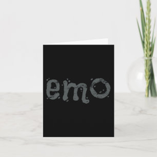 EMO und immer noch Goth - Schwarz beunruhigte Emo Karte