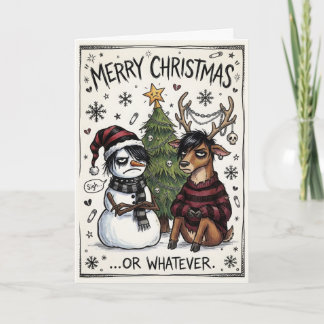 Emo Weihnachten – Frohe Weihnachten oder so Karte