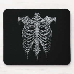 Emo Y2k Grunge ästhetische Rib Käfig Gothische Hal Mousepad