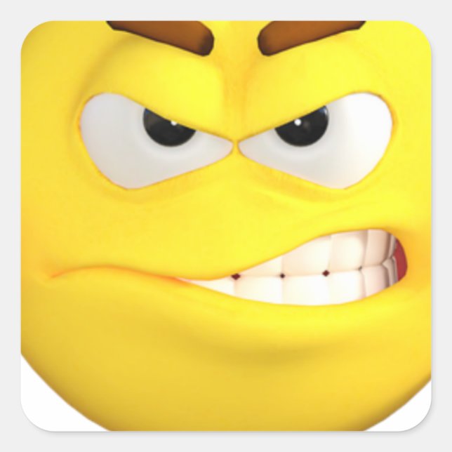 Emoji-1585197_640-1600x1065 Quadratischer Aufkleber (Vorderseite)