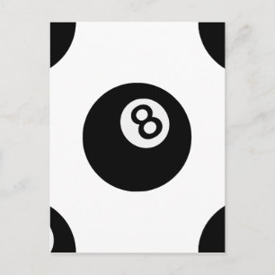 Emoji-Acht-Kugel Postkarte