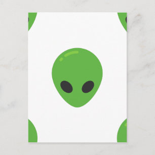 Emoji-Aliens Postkarte