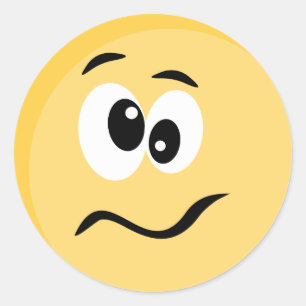 Emoji Aufkleber mit glücklichem Gesicht