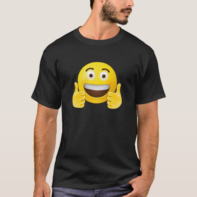 Emoji aufwirft T-Shirt (Vorderseite)