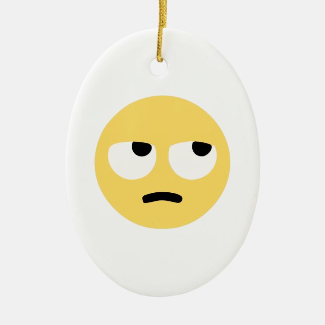 Emoji-Auge Keramik Ornament (Vorne)