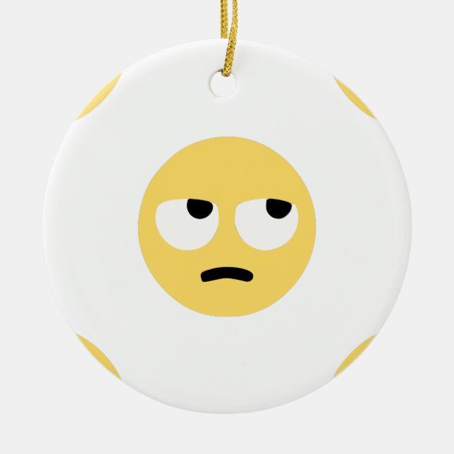 Emoji-Auge Keramik Ornament (Vorne)