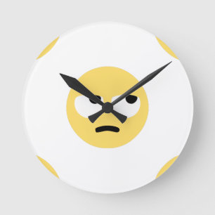 Emoji-Auge Runde Wanduhr