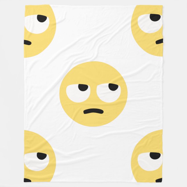 Emoji-Augendecke Fleecedecke (Vorderseite)
