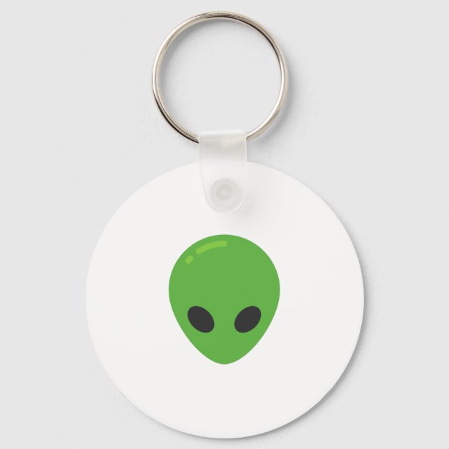Emoji-Außerirdischen Schlüsselanhänger (Vorderseite)