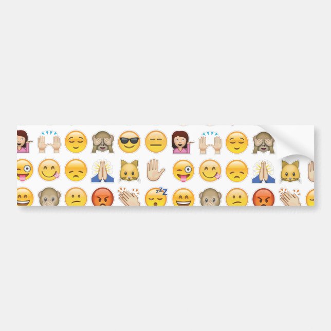 Emoji Autoaufkleber (Vorne)