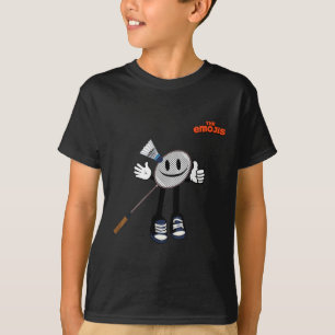 Emoji Badminton Sports trübt T-Shirt