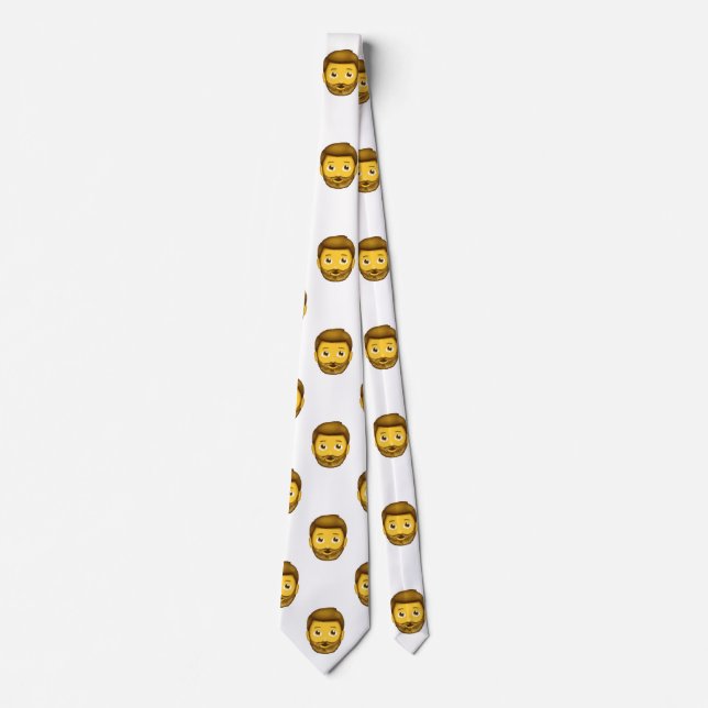 Emoji Bartan menswees mennecktie Krawatte (Vorderseite)
