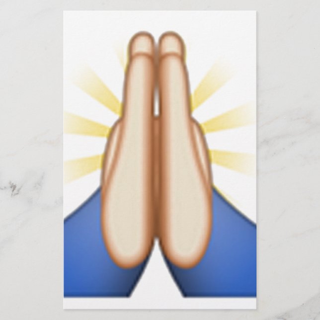 Emoji beten briefpapier (Vorderseite)