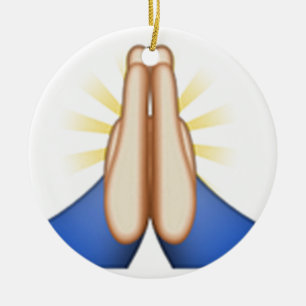 Emoji beten keramik ornament