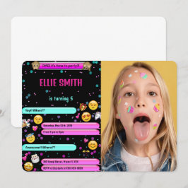 Emoji Birthday Foto Einladung