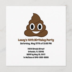 Emoji Birthday Invite Einladung