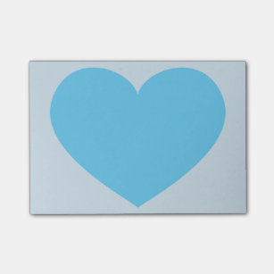 Emoji Blaues Herz Post It Post It Klebezettel Zazzle De