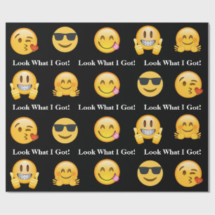 Emoji Blick, was ich got Geschenkpapier