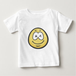 Emoji: Blinzeln des Gesichtes Baby T-shirt