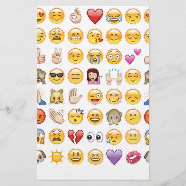 Emoji Briefpapier (Vorderseite)
